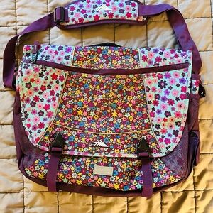 High Sierra Floral Women's Laptop Bag - Purple and Multicolor